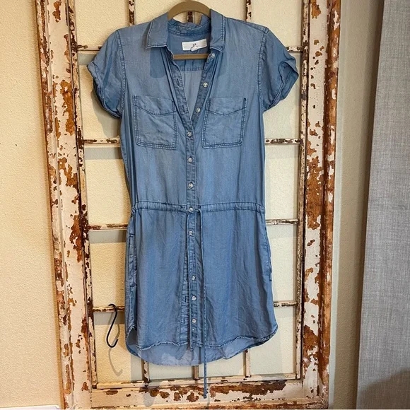 white christmas dresses Women's Thread & Supply Ora Shirt Dress Small Bright Denim main image 0